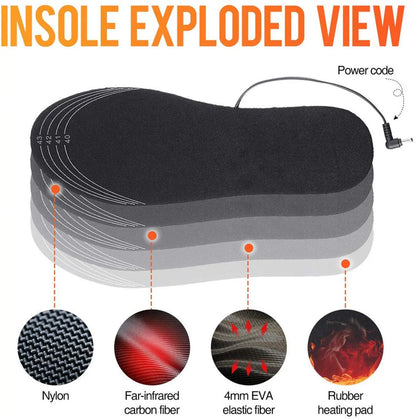 Nordcrest HeatPro Heated Insoles – Rechargeable Foot Warmers for Boots & Shoes
