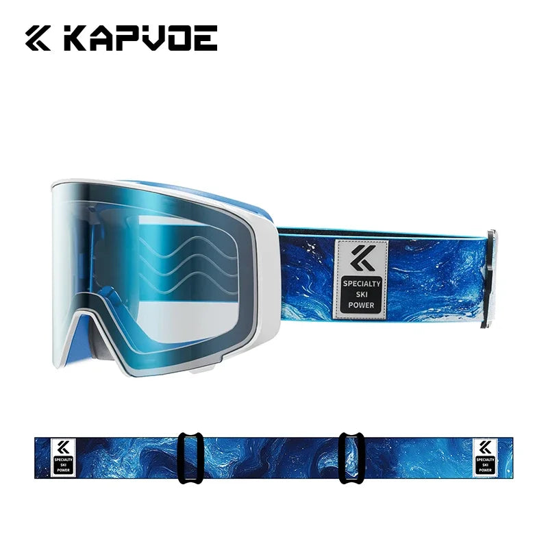 Nordcrest Photochromic Snow Goggles – Magnetic Flip Anti-Fog