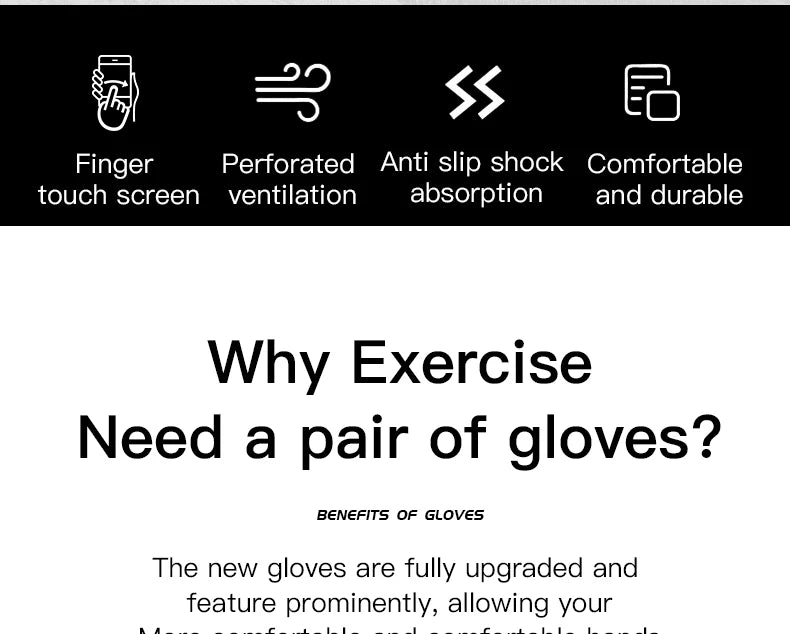 Nordcrest MTB Cycling Gloves – Shockproof Breathable Touchscreen