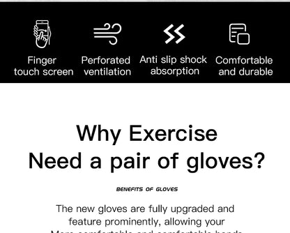 Nordcrest MTB Cycling Gloves – Shockproof Breathable Touchscreen