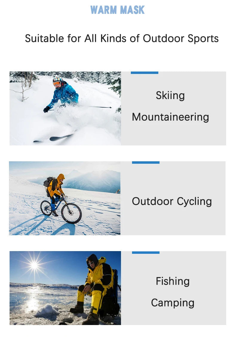 Nordcrest Windproof Bandana Neck Gaiter – Winter Cycling & Motorcycle