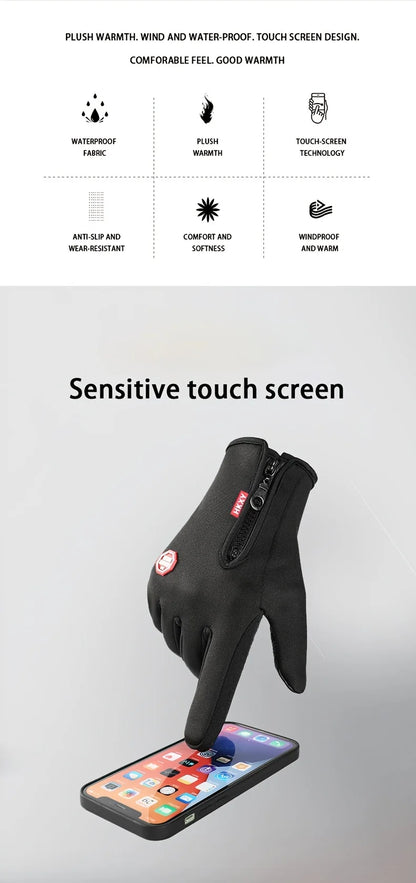 Nordcrest Touchscreen Winter Gloves – Warm Windproof Non-Slip