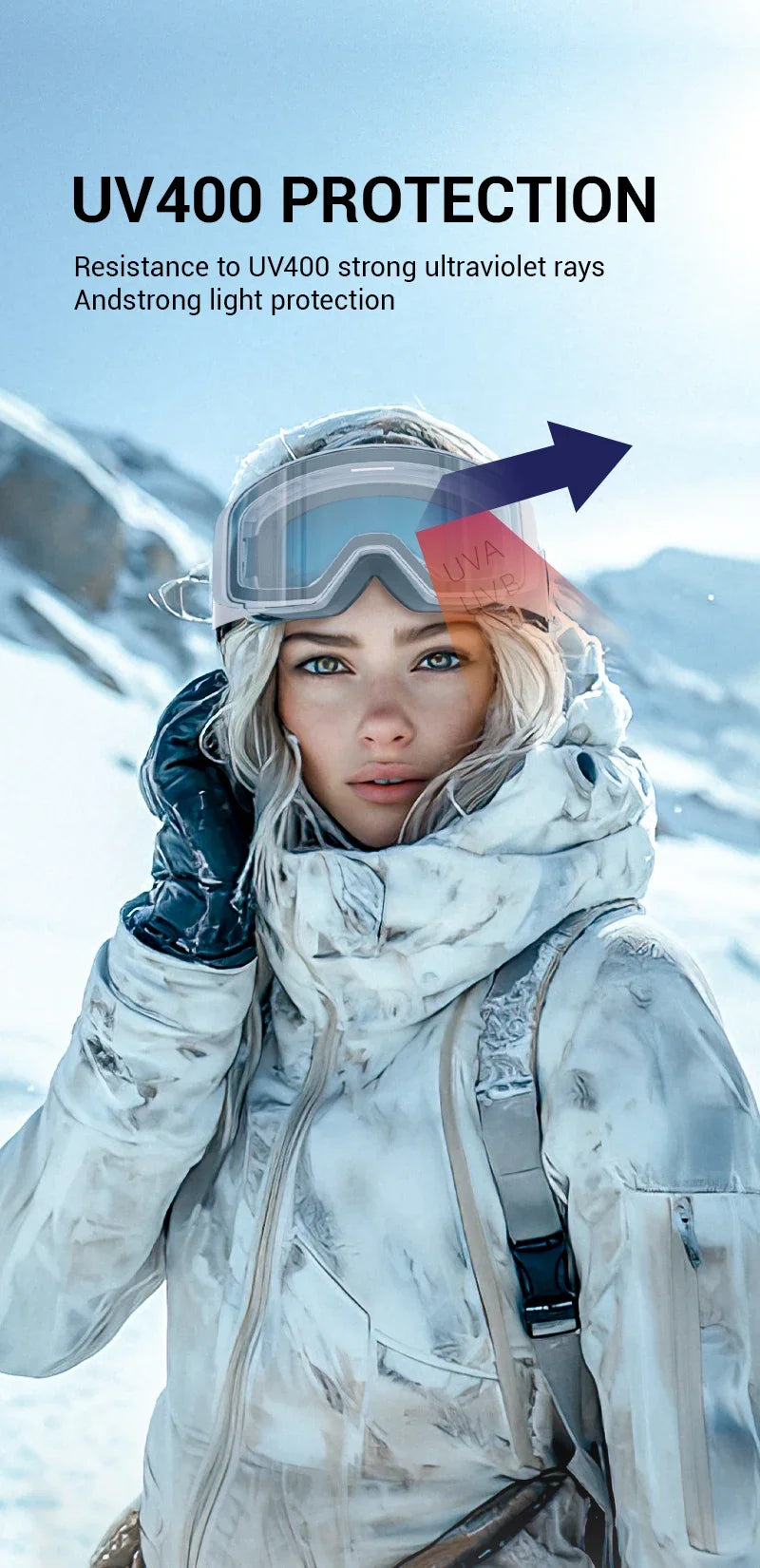 Nordcrest Photochromic Snow Goggles – Magnetic Flip Anti-Fog