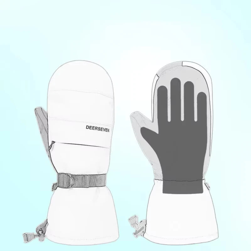Nordcrest Winter Ski Mittens – Waterproof Fleece Touchscreen