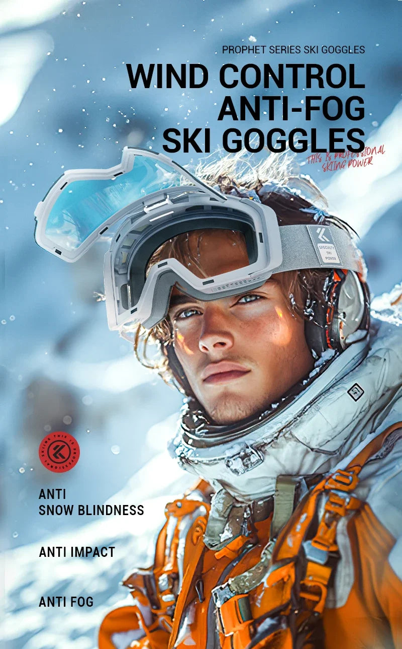 Nordcrest Photochromic Snow Goggles – Magnetic Flip Anti-Fog