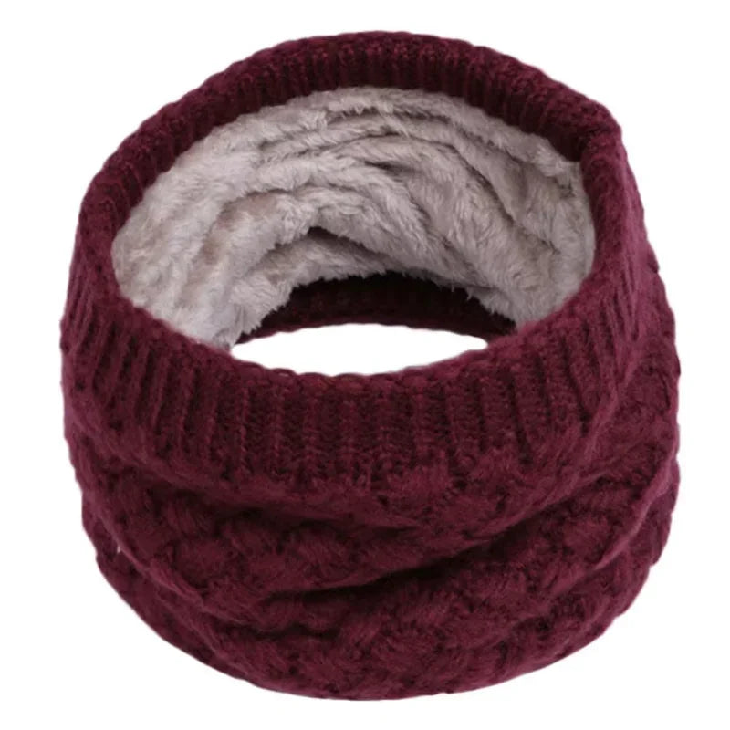 Nordcrest Thick Knit Ring Scarf – Winter Loop Neck Warmer
