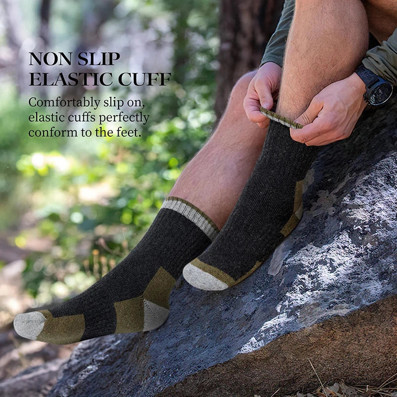 Nordcrest Merino Wool Hiking Socks – Thick Thermal Winter