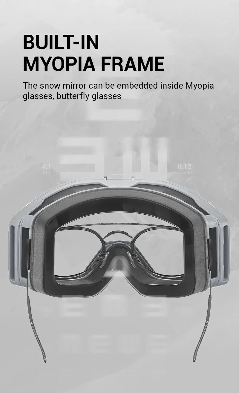 Nordcrest Photochromic Snow Goggles – Magnetic Flip Anti-Fog