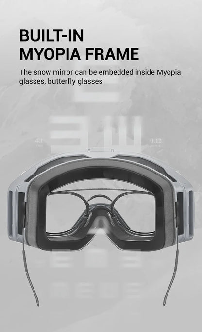 Nordcrest Photochromic Snow Goggles – Magnetic Flip Anti-Fog