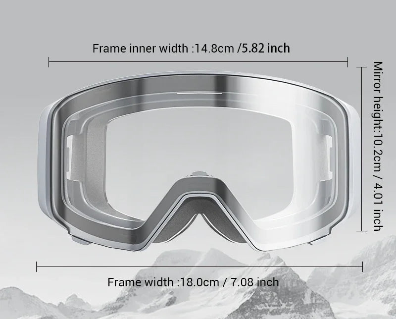 Nordcrest Photochromic Snow Goggles – Magnetic Flip Anti-Fog