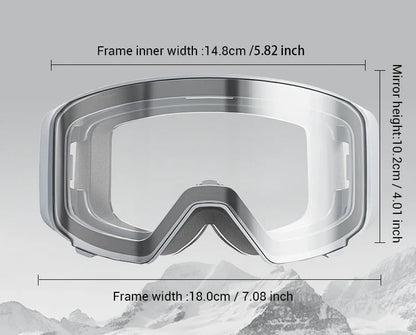 Nordcrest Photochromic Snow Goggles – Magnetic Flip Anti-Fog