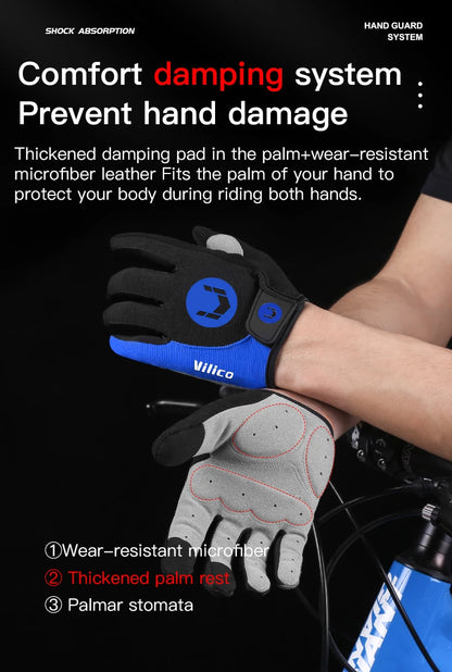 Nordcrest MTB Cycling Gloves – Shockproof Breathable Touchscreen
