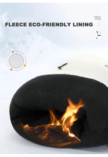 Nordcrest Winter Ski Mittens – Waterproof Fleece Touchscreen