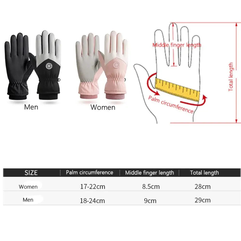 Nordcrest Couples Ski Gloves – Thick Thermal Waterproof Touchscreen
