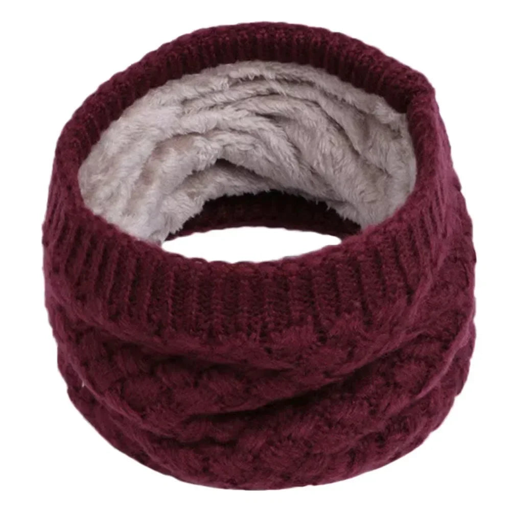 Nordcrest Thick Knit Ring Scarf – Winter Loop Neck Warmer
